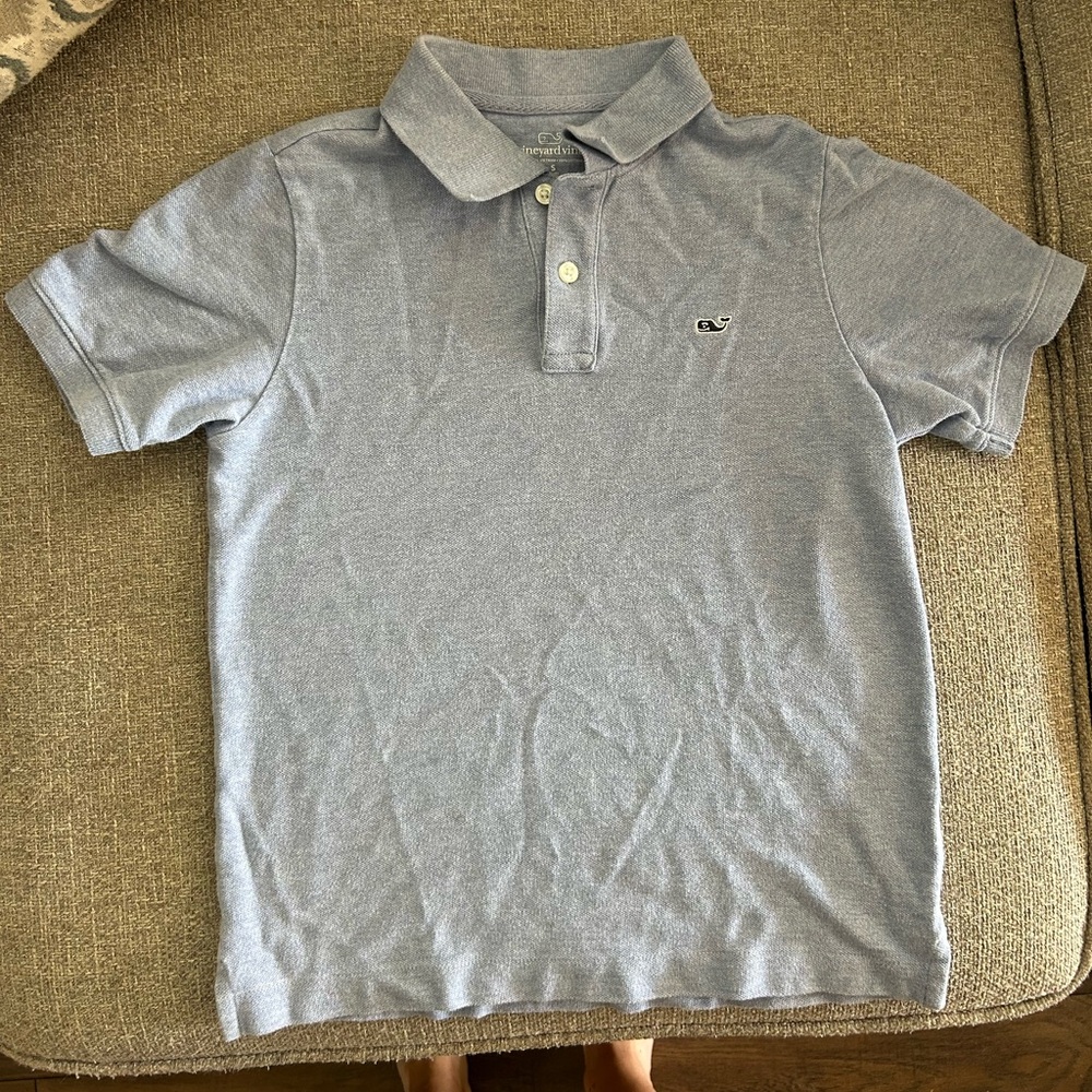 Vineyard Vines Blue Polo Shirt Classic Short Sleeve